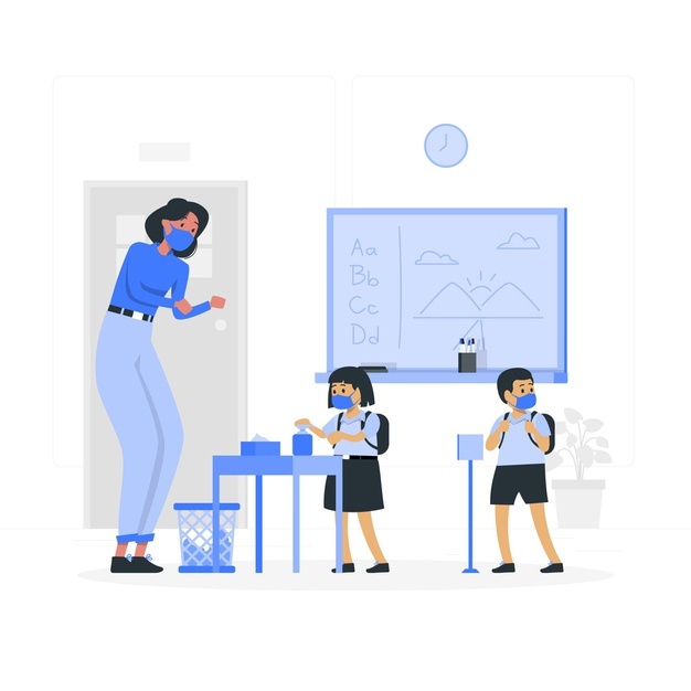 kids-using-hand-sanitizer-school-concept-illustration_114360-3694